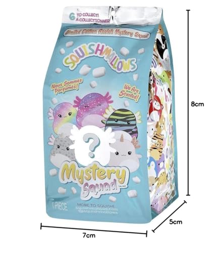 Squishmallows Limited Edition 8-Inch Scented Axolotl Mystery Squad Pack