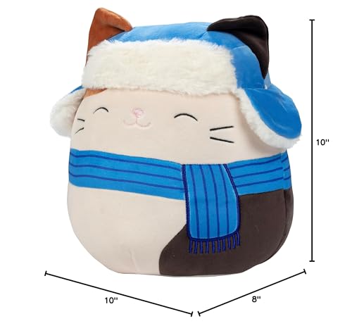 Squishmallows Original 10-Inch Cam the Christmas Cat - 2025 Limited Edition Plush Toy