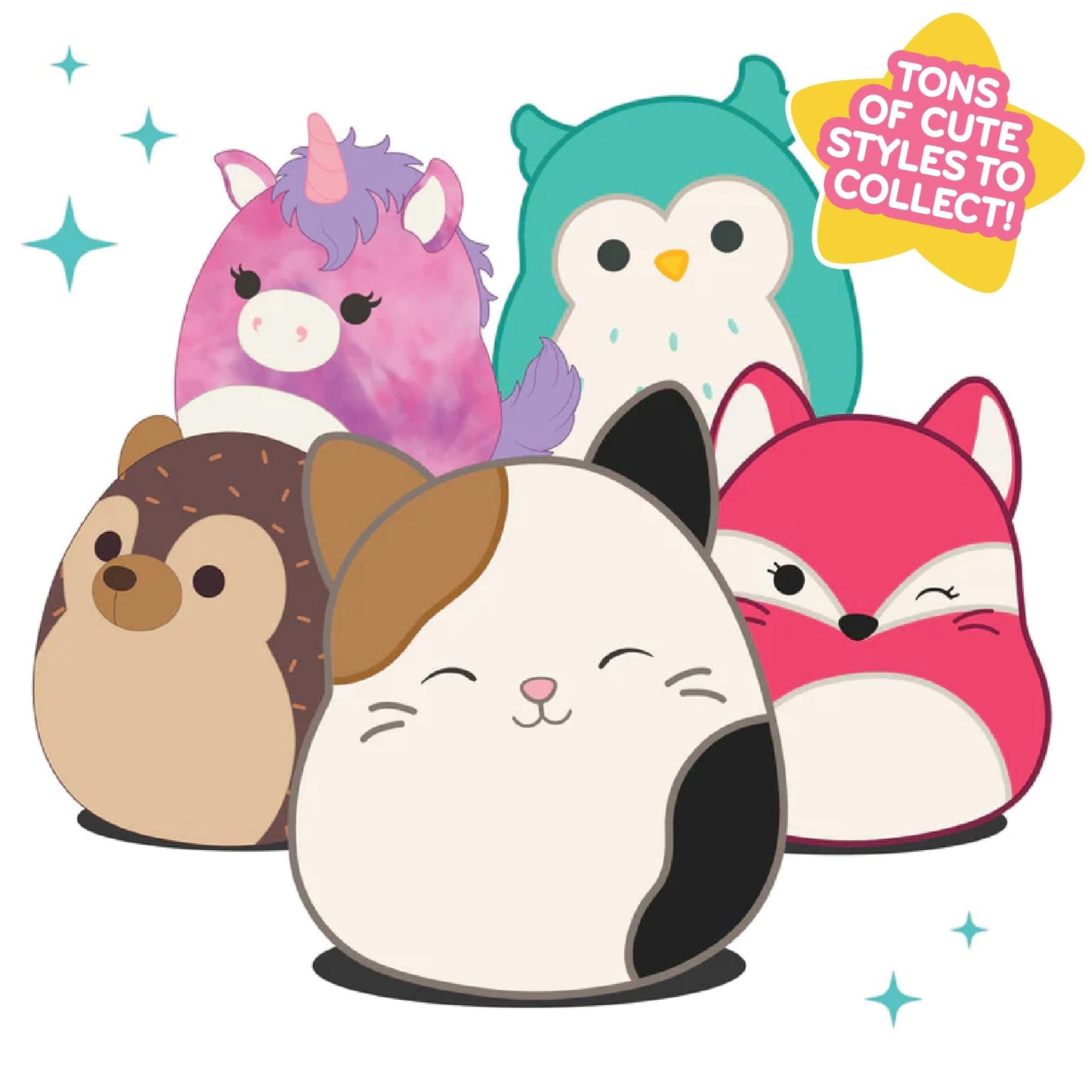 Squishmallows Mystery 10-Inch 5-Squish Value Pack – Official Jazwares Plush Gift Set