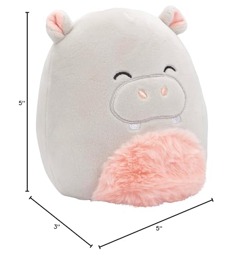 Squishmallows Harrison the Hippo - 5-Inch Official Mini Plush | Collectible Squishmallows Toy