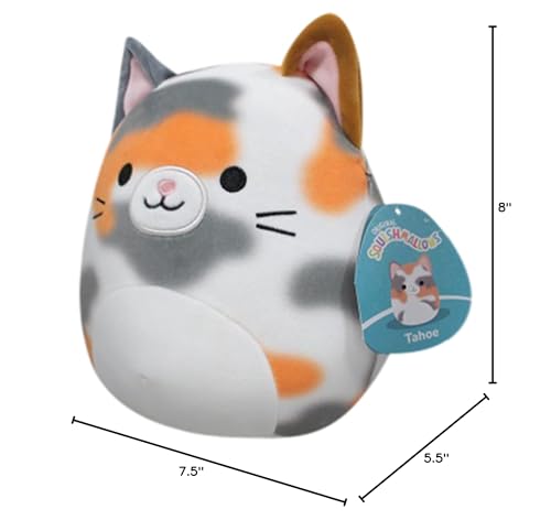 Squishmallows 8-Inch Tahoe Tortoiseshell Cat Plush | Ultrasoft Official Kelly Toy