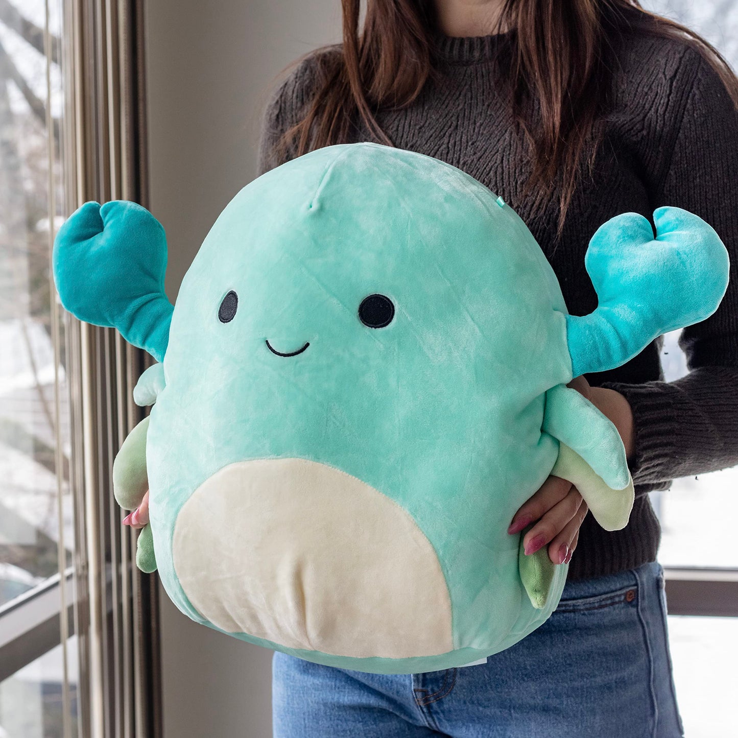Squishmallows Original 14-Inch Xandra The Blue Crab Plush - Official Jazwares