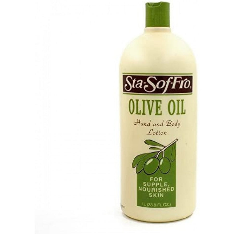 Sta-Sof-Fro Olive Oil Hand & Body Lotion Intense Moisture for Dry & Thirsty Skin 1L/33.81 oz