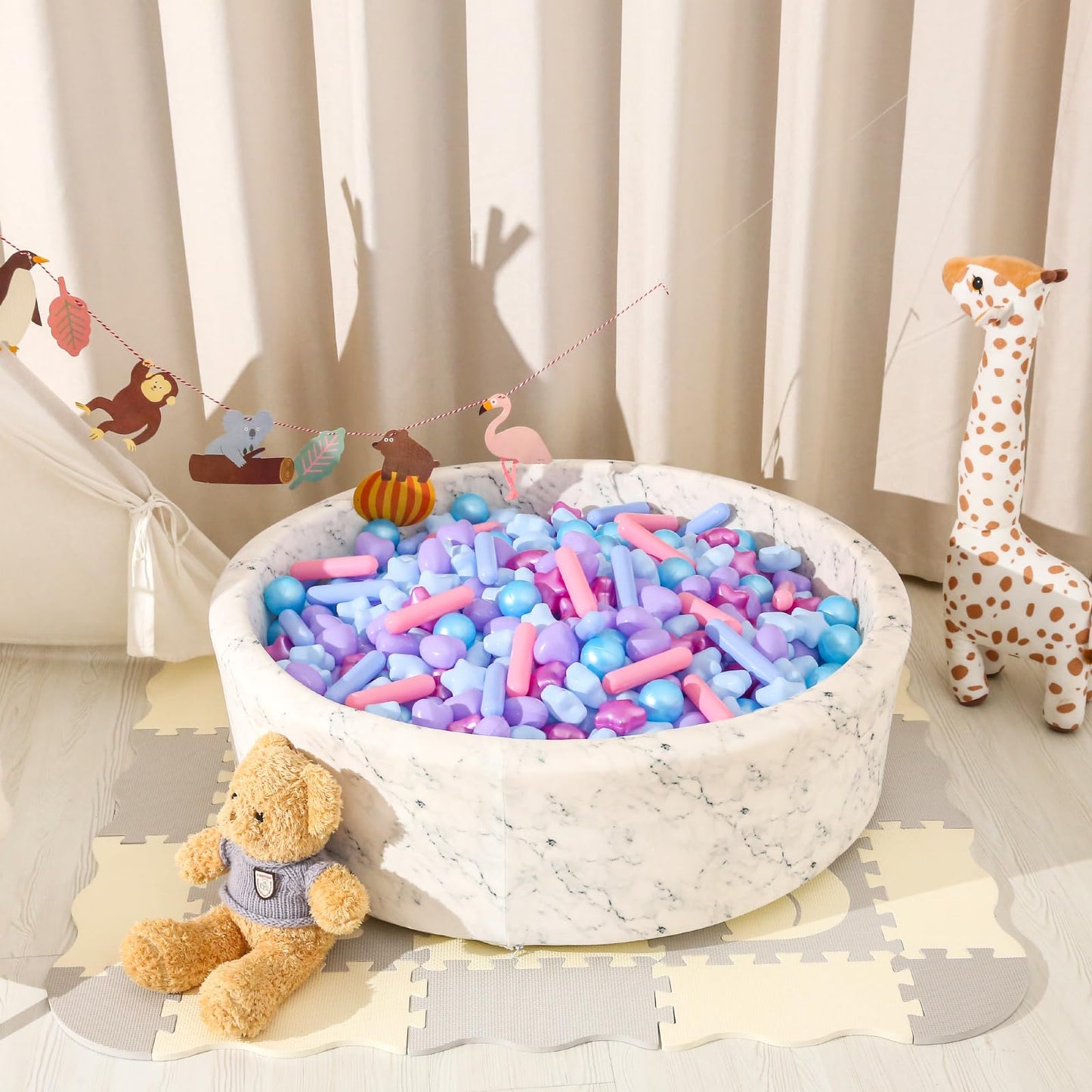 STARBOLO Ball Pit Balls - 150pcs Mermaid Ocean Colors for Toddlers
