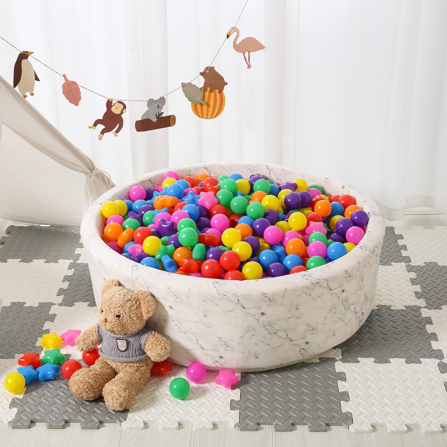 STARBOLO Star Ball Pit Balls – Crush-Proof 50–500 Count, Phthalate & BPA Free