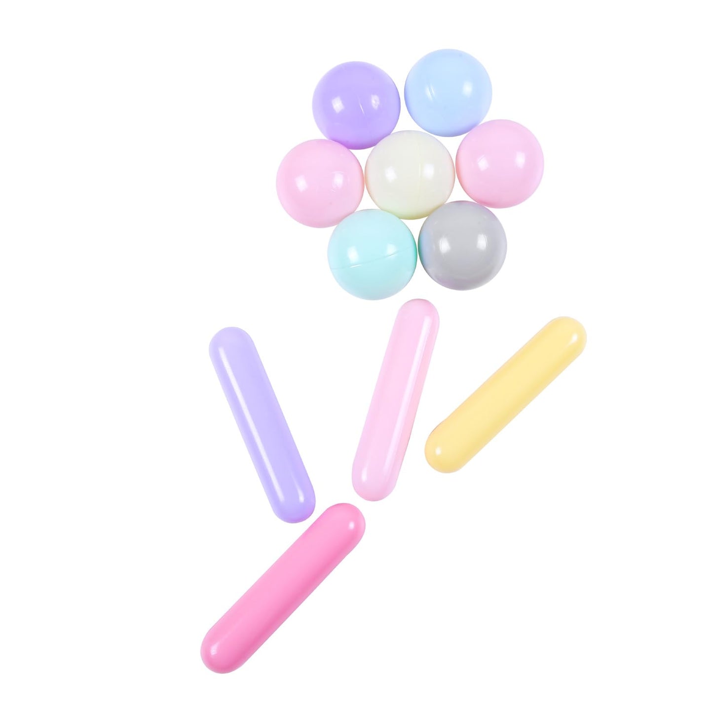 STARBOLO Macaron Ball Pit Balls – 200 Crush-Proof Toddler Ball Pit Toys