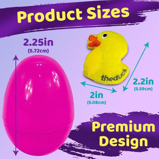 Stargo 36-Pack Colorful Pre-Filled Easter Eggs with Mini Plush Toys | Plush Easter Eggs for Gifts, Egg Hunts & Party Decor