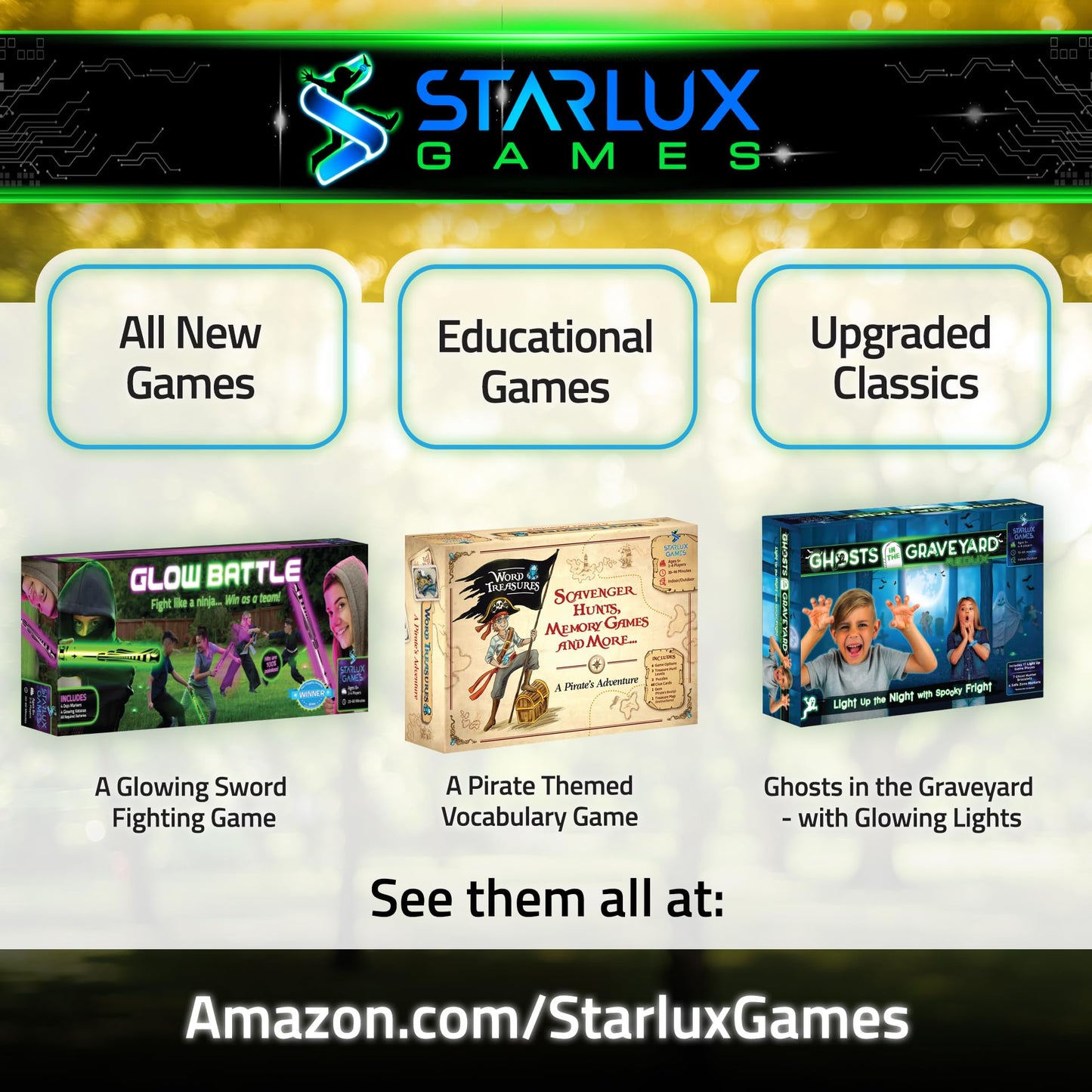 Starlux Games Protectors of the Rainbow — Glow Treasure Hunt for Ages 4–10