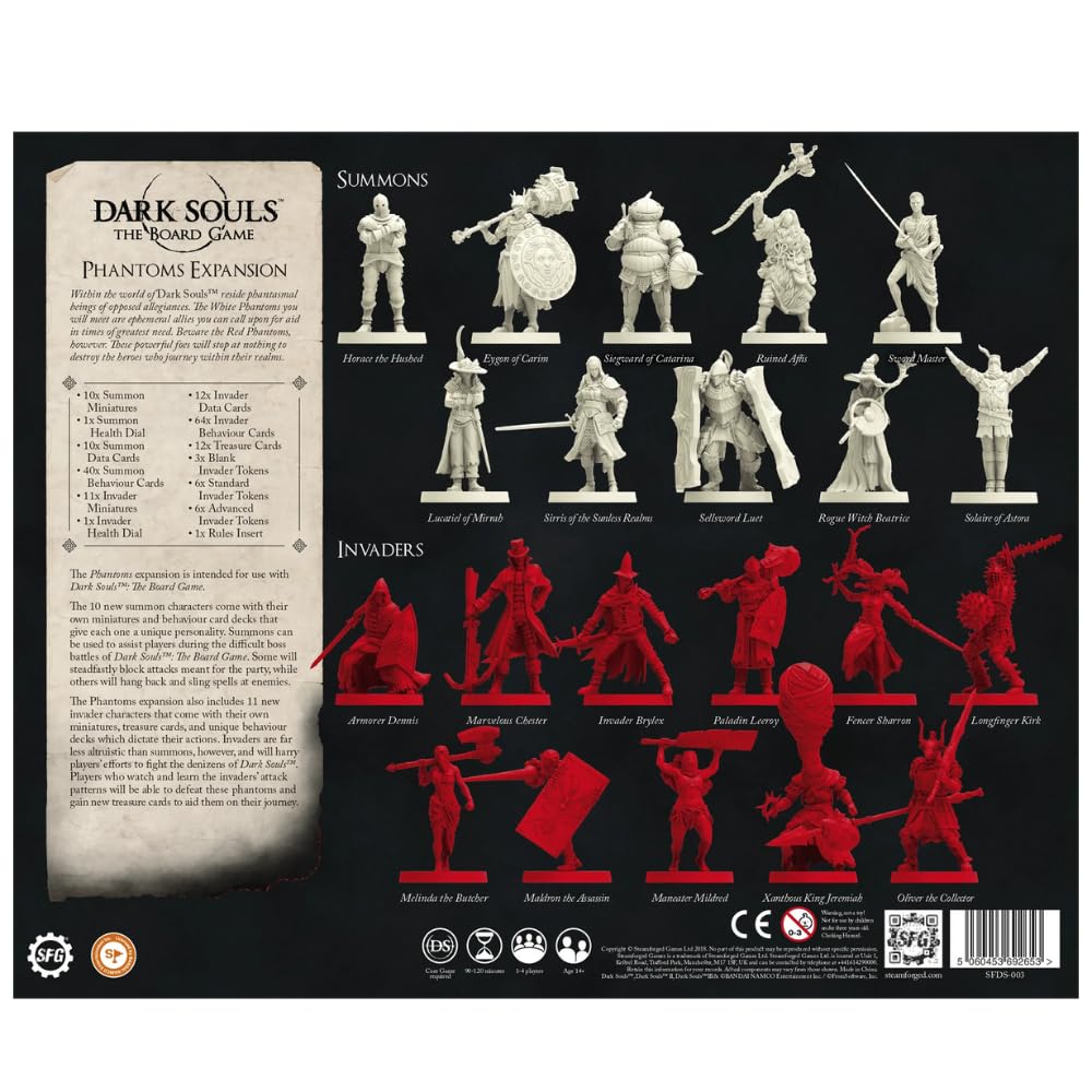 Steamforged Games Dark Souls The Board Game Phantoms Expansion – New Invaders & Treasures