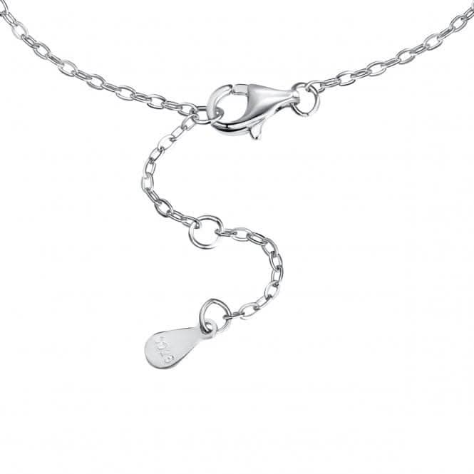 Sterling Silver Rhodium Plated Blue Evil Eye Bracelet ERLB055