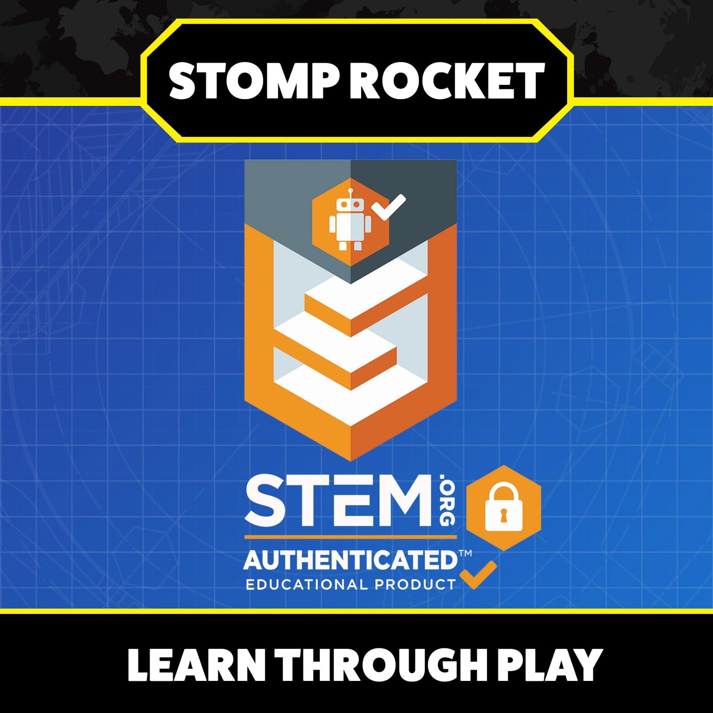 Stomp Rocket Squeeze Rocket 8-Player Party Pack | 8 Launchers & 40 Foam Rockets