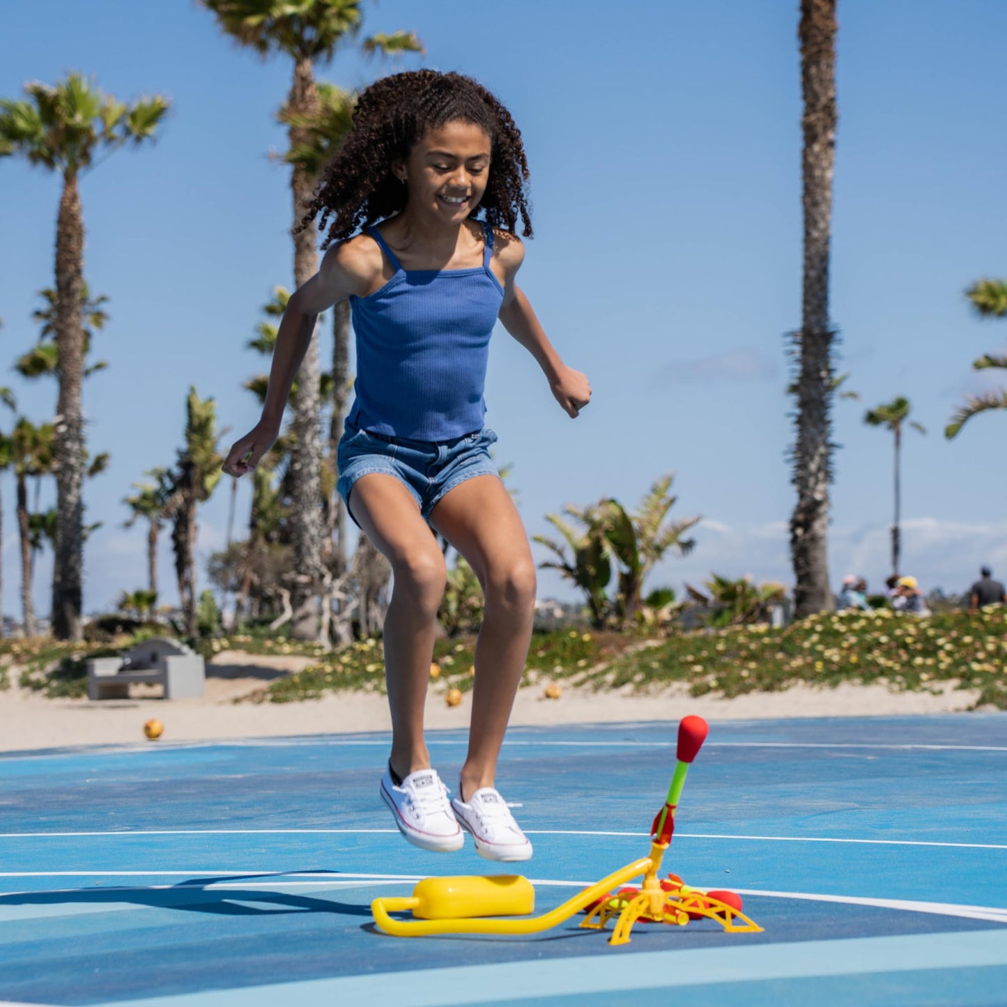 Stomp Rocket Ultra Launcher – 6 Rockets, 200 ft Outdoor Fun for Kids