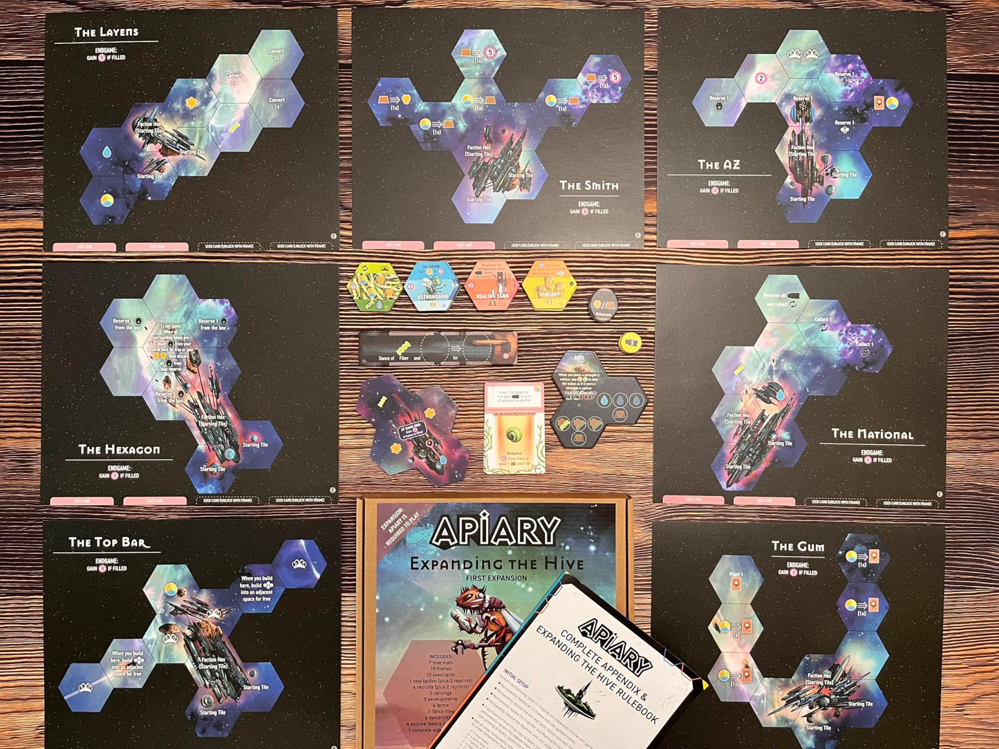 Stonemaier Games: Apiary Expansion – Expanding The Hive with New Frames, Hex Tiles & More | 1-5 Players, 60-90 Mins, Ages 14+