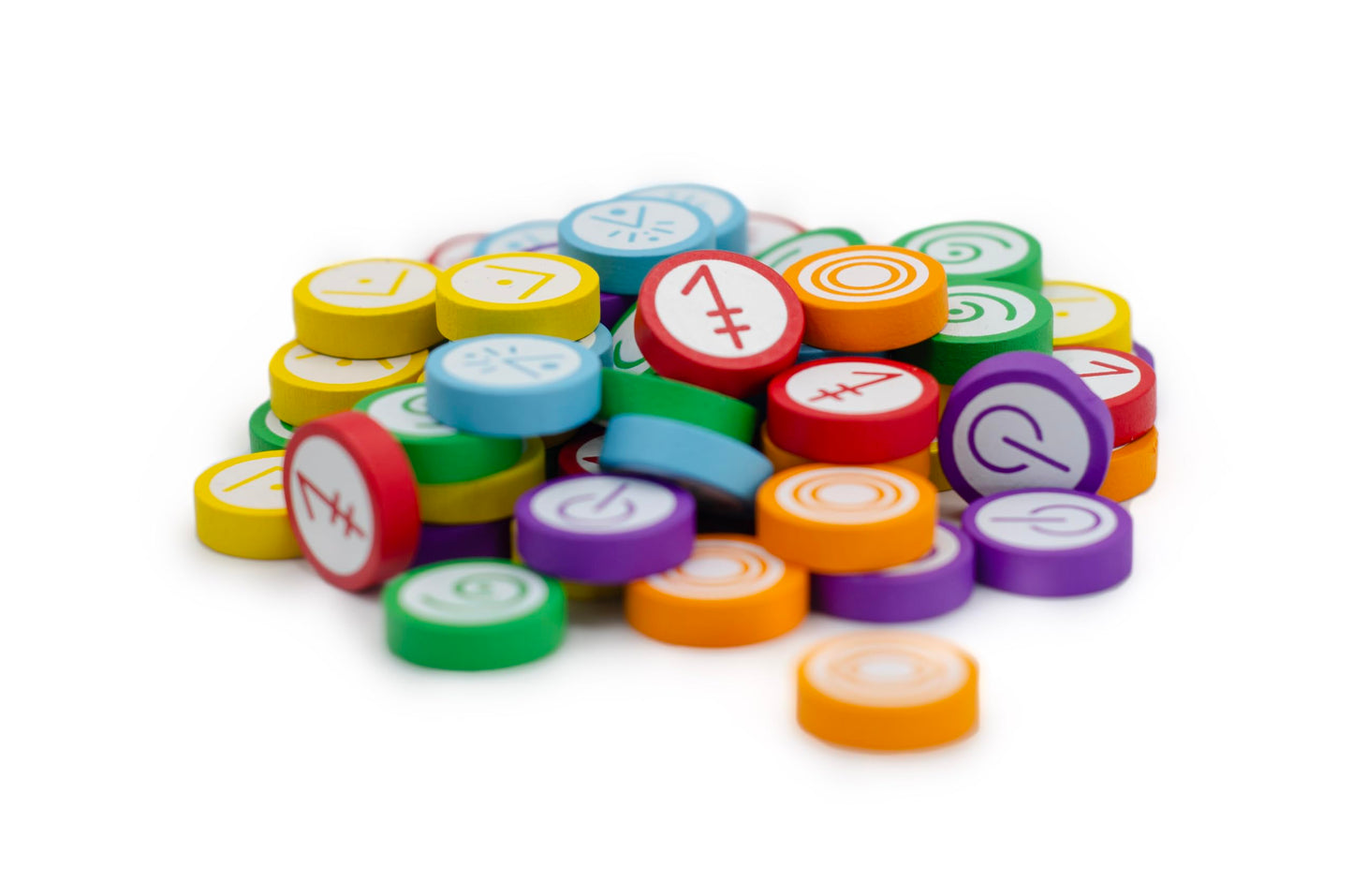 Stonemaier Games Vantage Wooden Skill Token Upgrade Pack – 60 Tokens