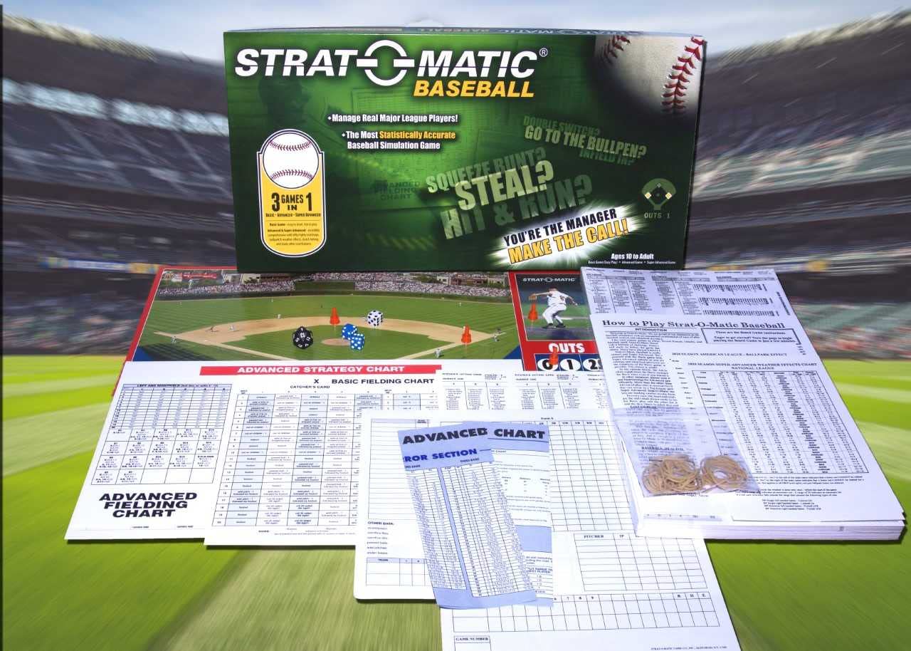 Strat-O-Matic Baseball Hall of Fame Game — Officially Licensed Board Game