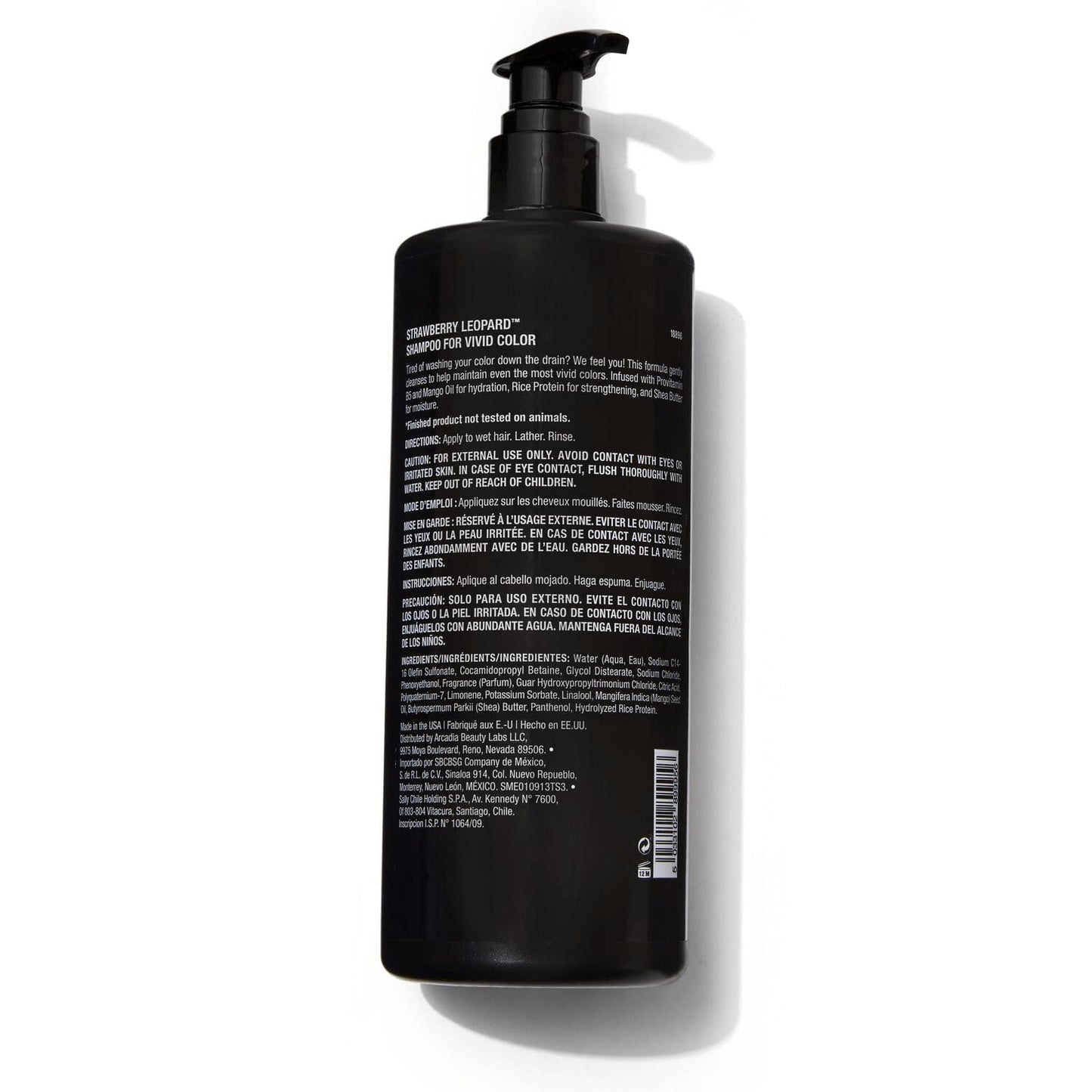 Strawberry Leopard Shampoo for Vivid Color – Repair & Rejuvenate Hair (33.8 Fl Oz, Vegan & Cruelty-Free)