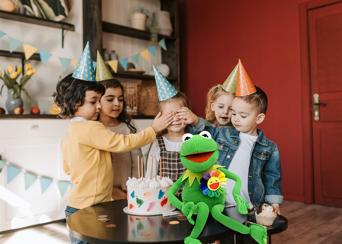SUIYUEOUR Kermit Frog Hand Puppet 24-Inch Plush — The Muppets Show Inspired