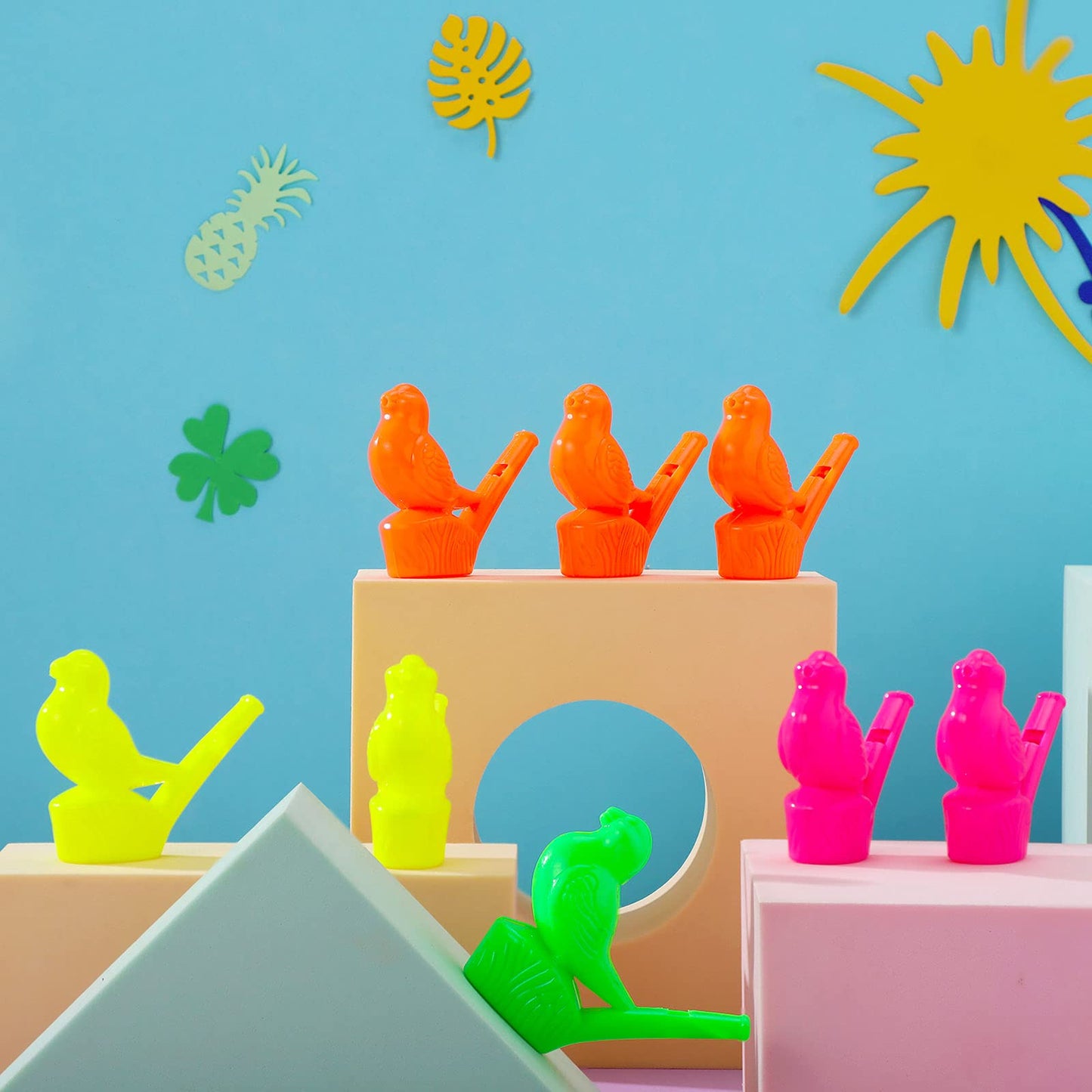 Sumind 24-Piece Bird Water Whistles – Colorful Bird Calls for Kids