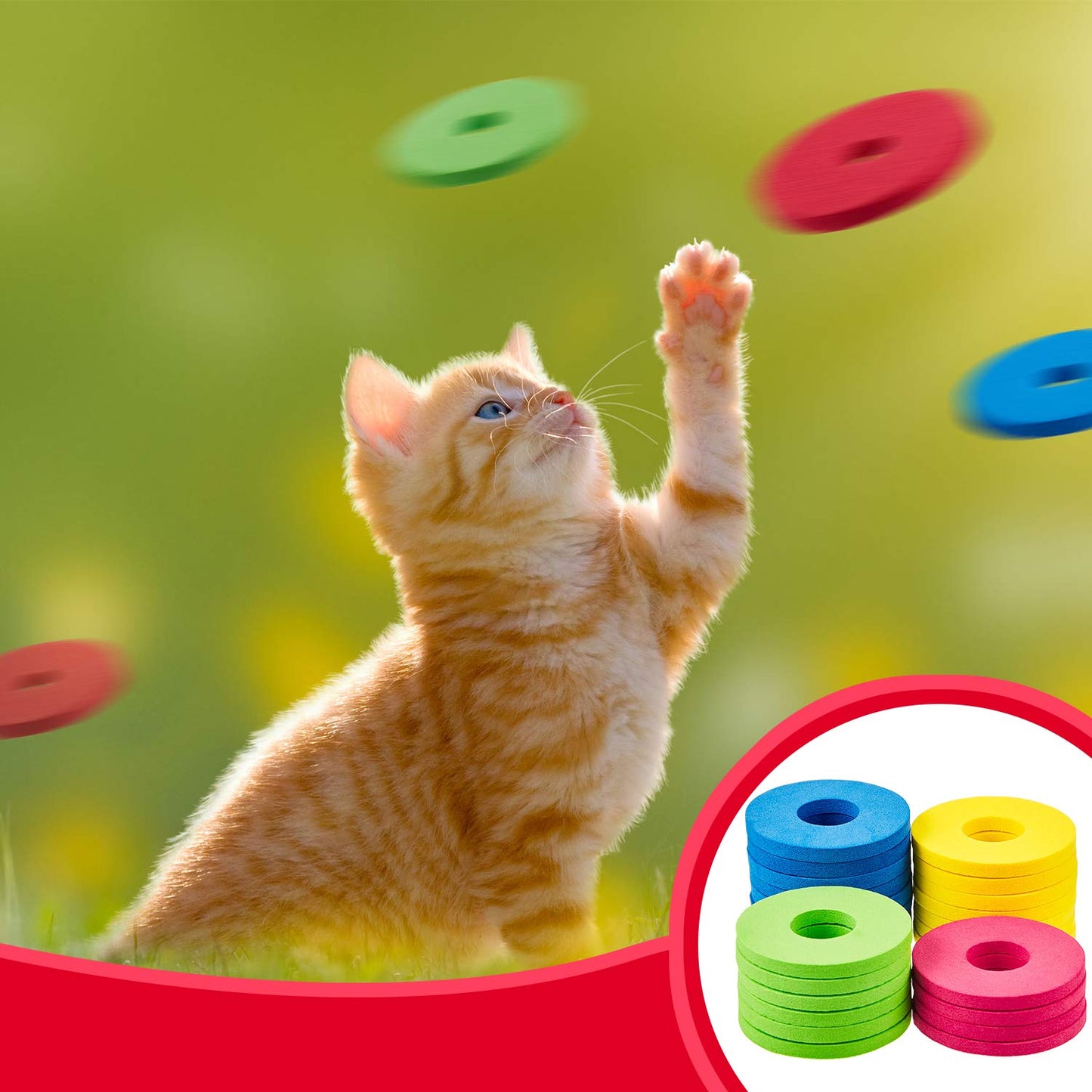 Sumind 60-Piece Foam Disc Shooter Set for RC Robots – Colorful Safe Foam Discs