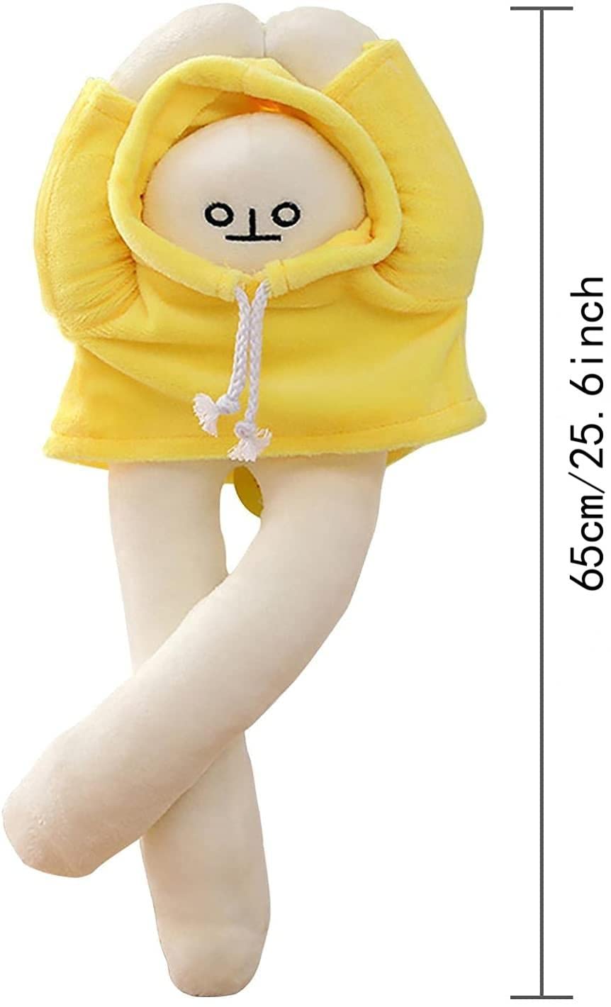 Sunfedmiss Plush Banana Man Toy – 65cm Poseable Magnet Doll for Kids & Gifting