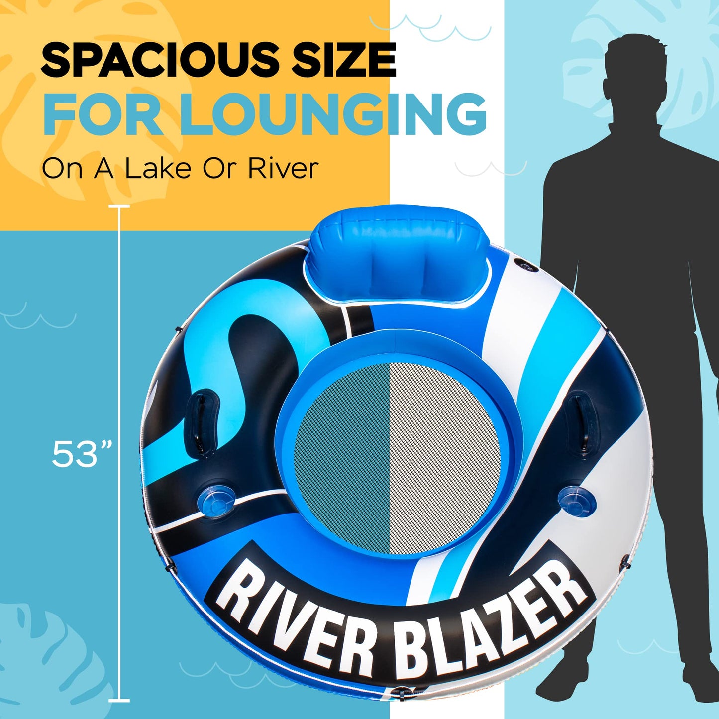 Sunlite Sports River Blazer: Heavy-Duty River Tube Inflatable for Lake & River