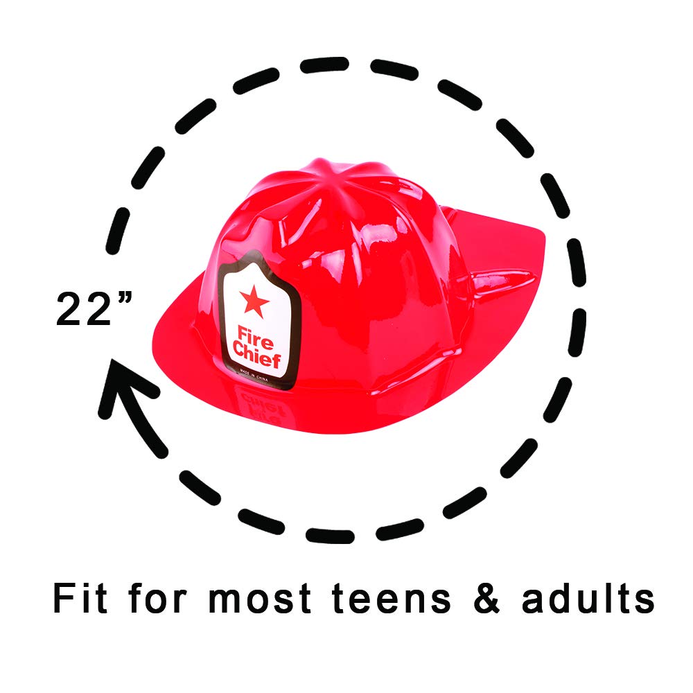 Super Z Outlet 12 Pack Firefighter Helmet Hats for Kids’ Costumes & Parties
