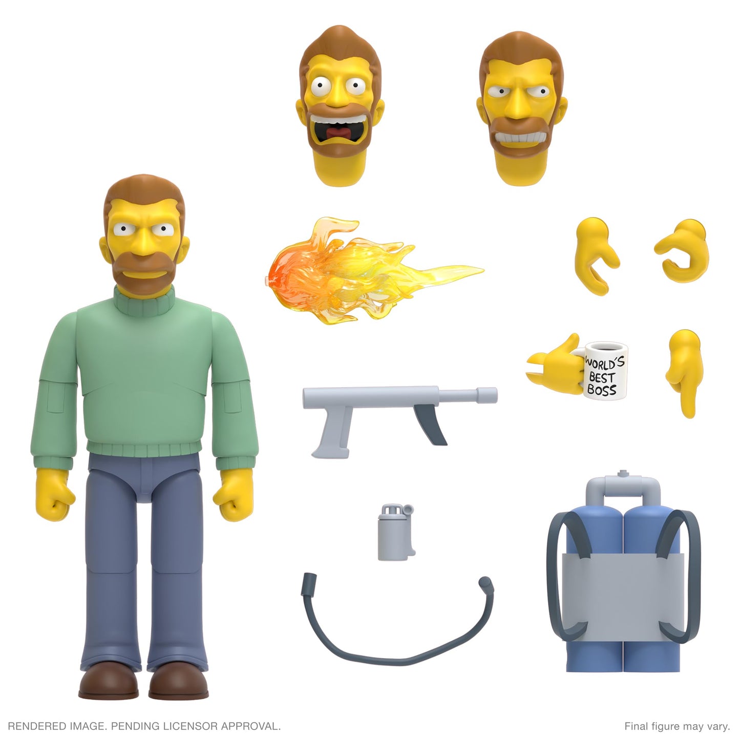 Super7 Ultimates Hank Scorpio – 7" The Simpsons Action Figure with Accessories