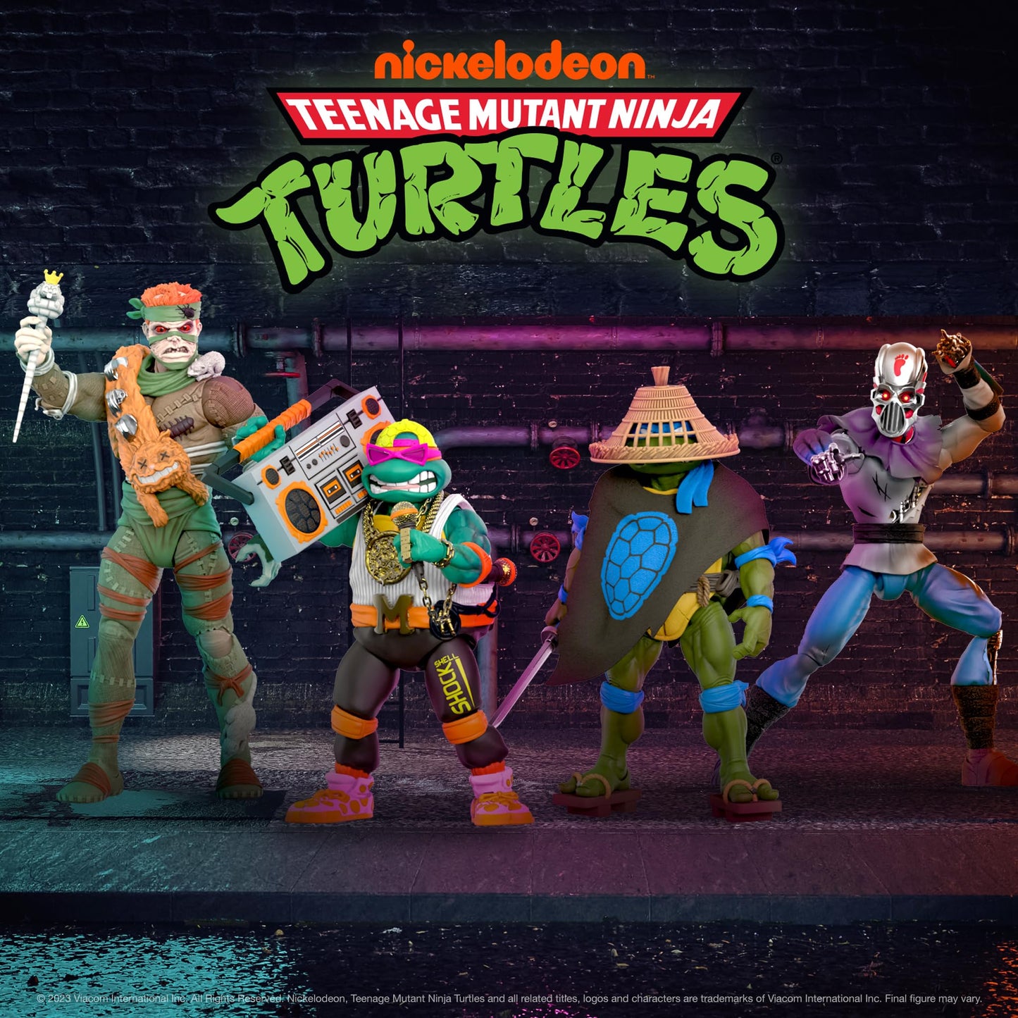Super7 ULTIMATES! Ninja Nomad Leonardo – 7-Inch TMNT Action Figure with Accessories