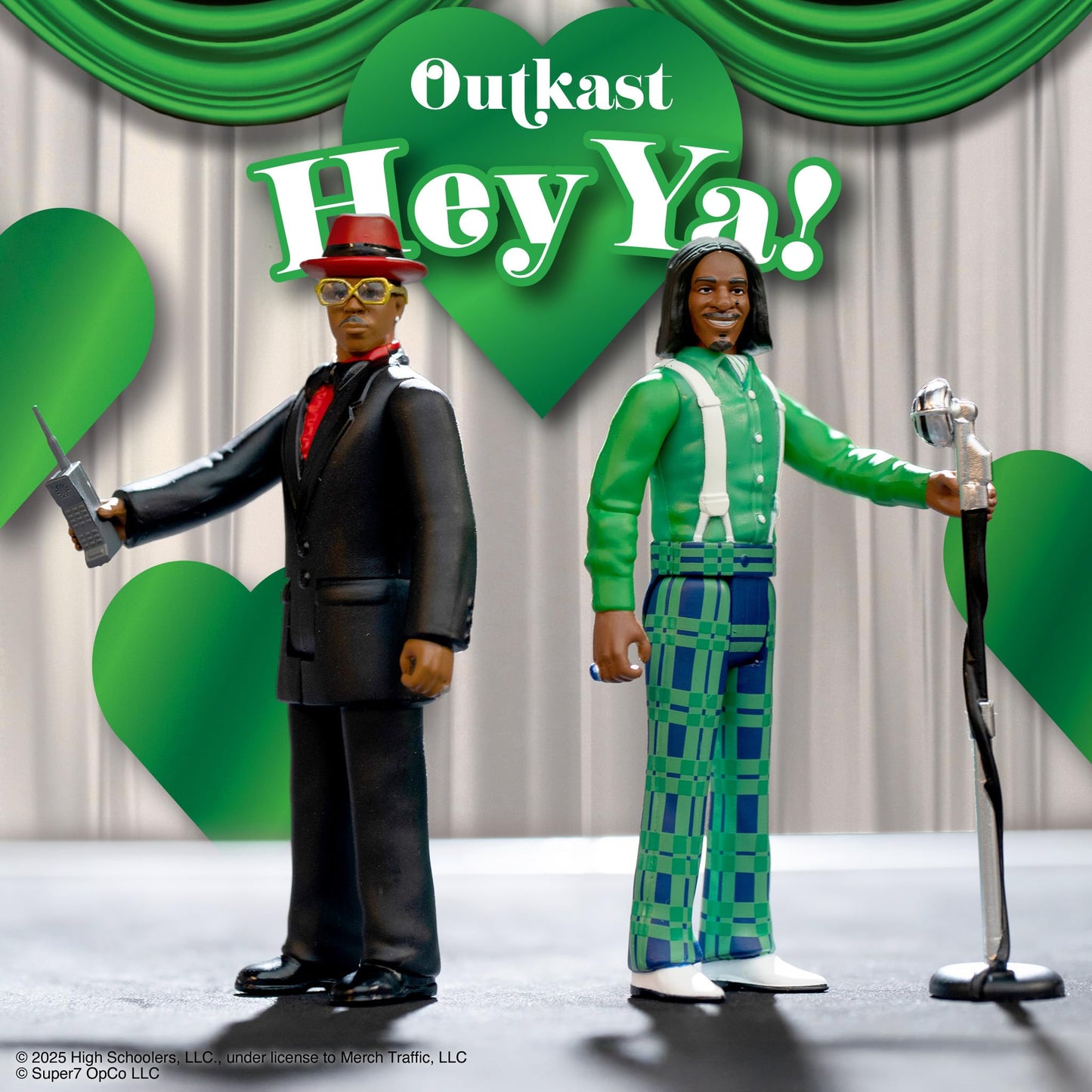 Super7 Outkast Hey Ya! 2-Pack ReAction Figures – 3.75-Inch Andre 3000 & Big Boi with Accessories