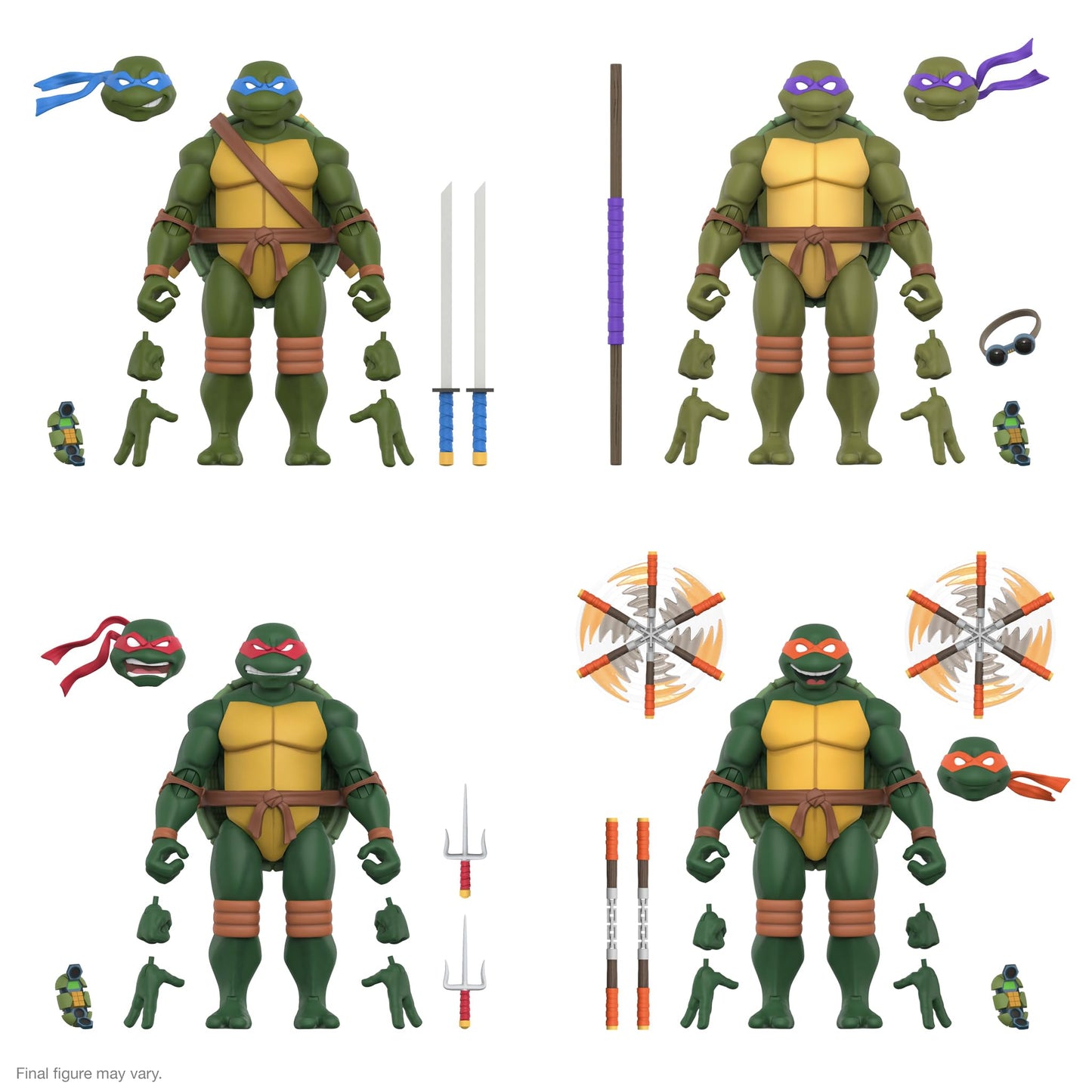 Super7 ULTIMATES! Raphael - 7-Inch TMNT Action Figure with Sais, Shell Cell & Double-Jointed Design