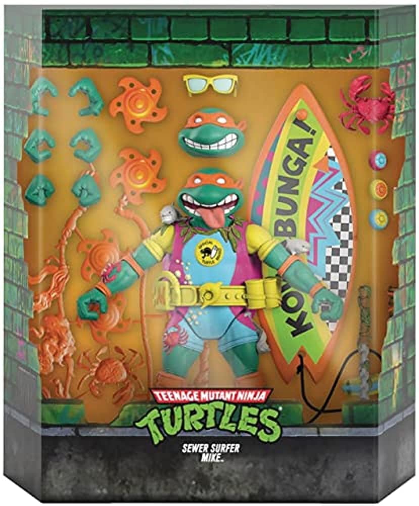 Super7 TMNT Ultimates Sewer Surfer Mike 7-Inch Action Figure