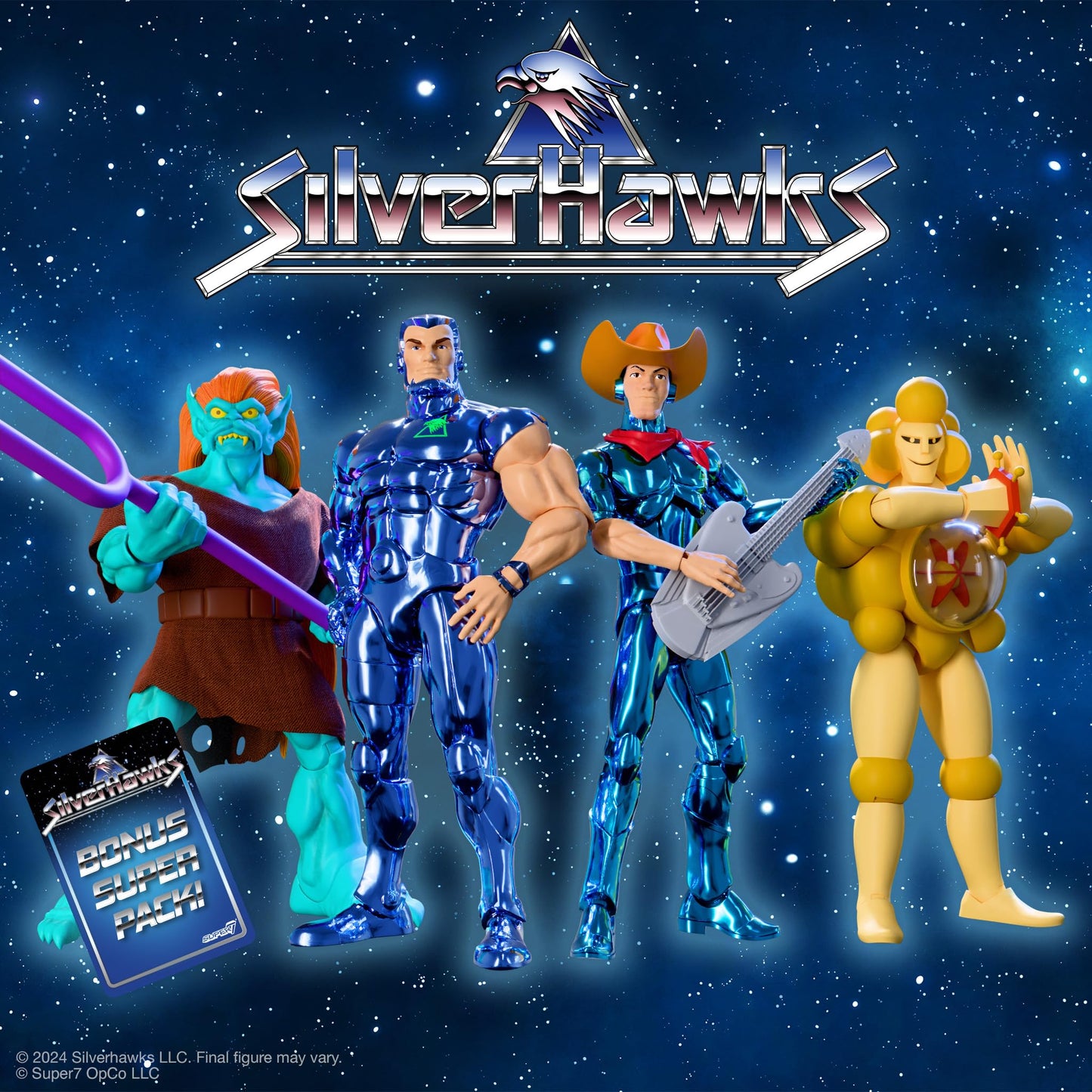 Super7 ULTIMATES! Mo-Lec-U-Lar (Toy Version) – 7-inch SilverHawks Action Figure with Accessories