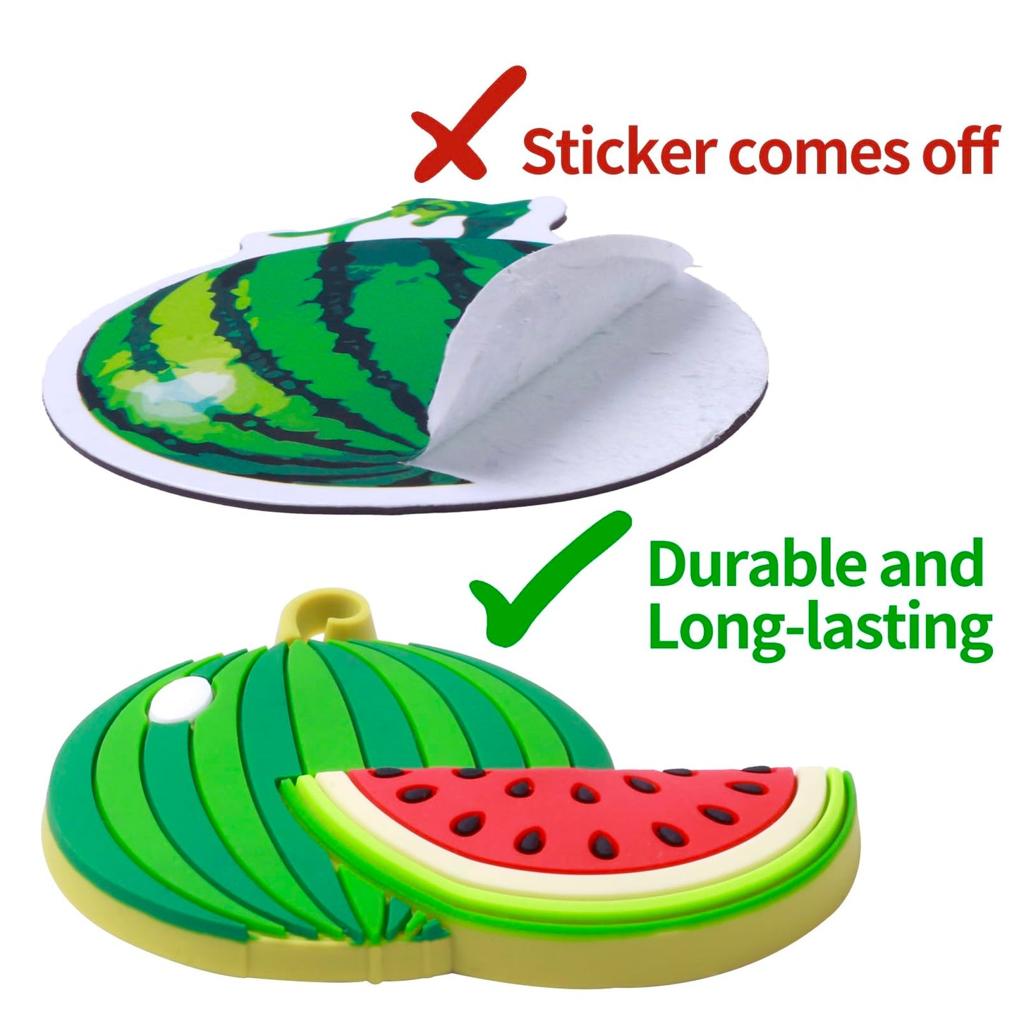 SUPINEEDO Fridge Magnets for Toddlers – Safe Rubber Fruit Toys for Ages 1–3