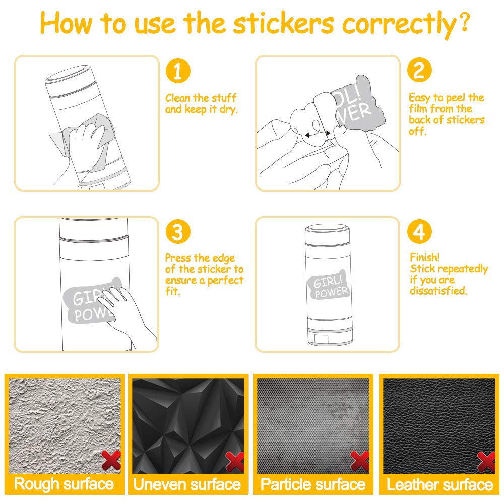 SUSIHI Bee Stickers for Kindle Kids – 50 Pcs Waterproof Cute Bee Stickers for Water Bottles & Scrapbooks