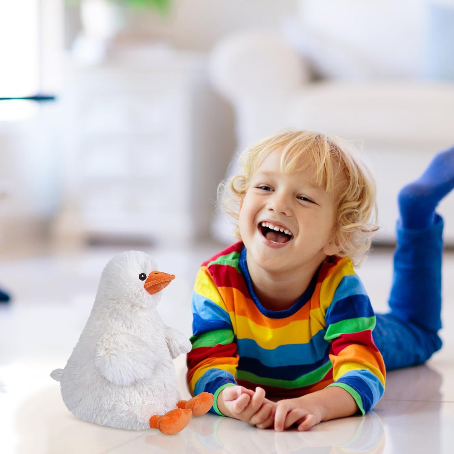 SuzziPals Coolable & Heatable Duck Plush – Microwaveable Heating Pad for Stress Relief