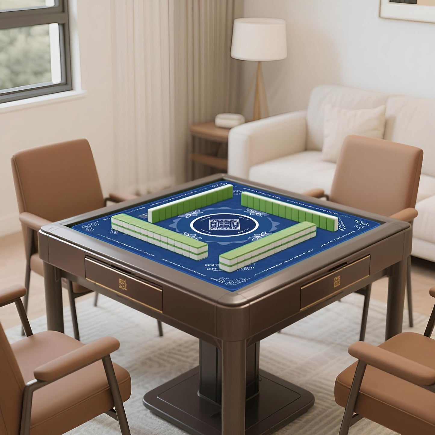 Sweetone Mahjong Mat – 31.5 Inch Square, Non-Slip, Noise-Reducing Table Surface