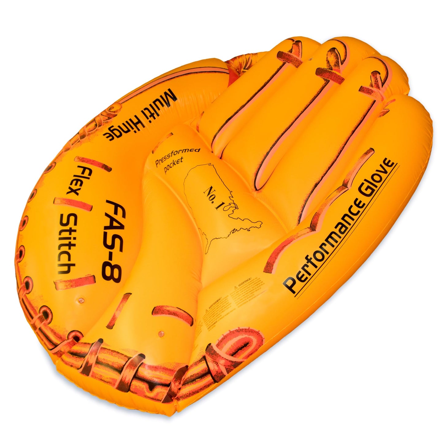 Swimline Giant Inflatable Baseball Glove Pool Float – 62in, Brown