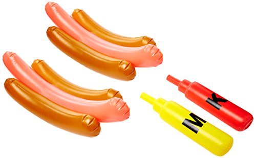 SWIMLINE Inflatable Joust Set – Hotdog Edition | Pool Battle Floats & Boppers