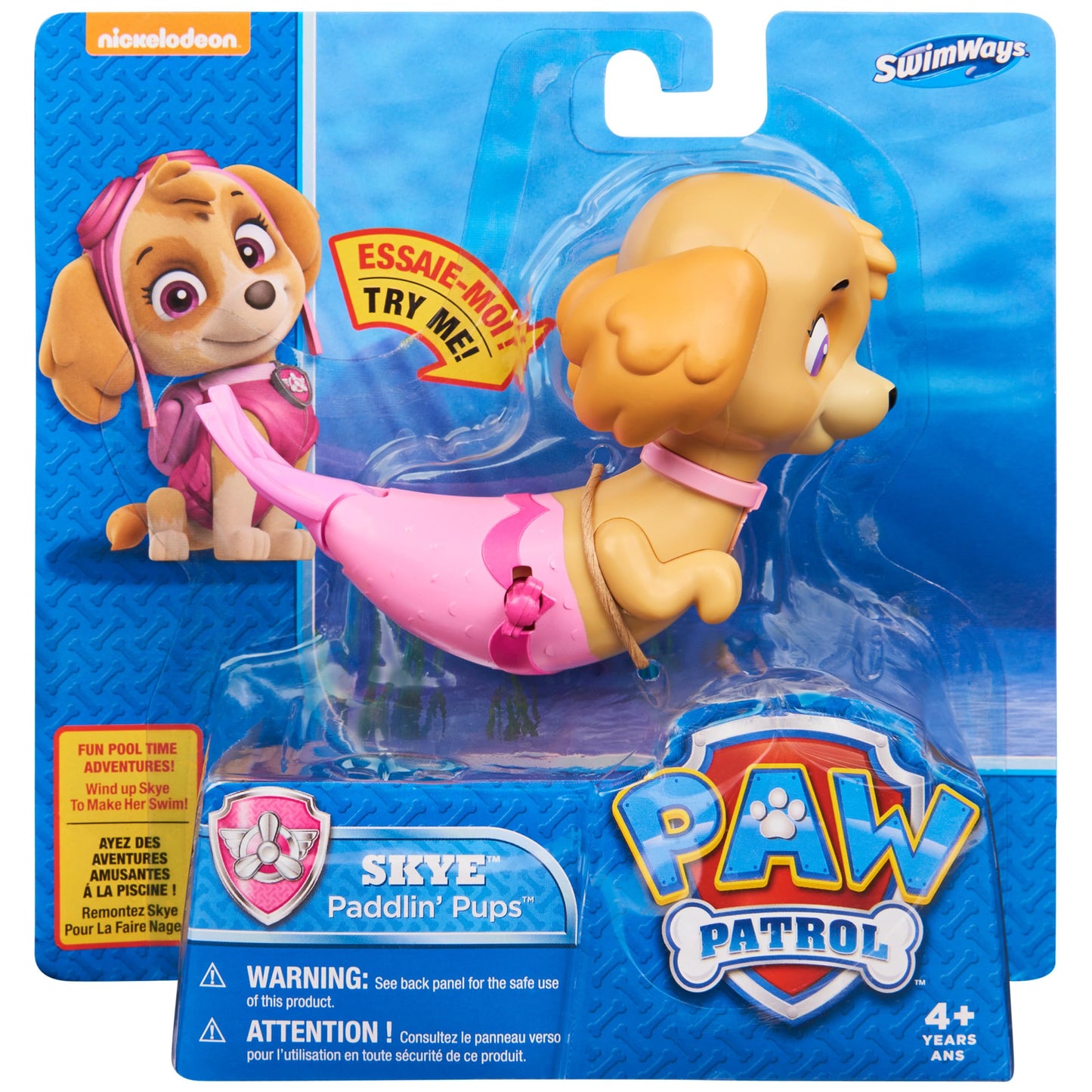 SwimWays Paw Patrol Paddlin' Pups Skye – Self-Propelling Pool Toy for Kids 4+