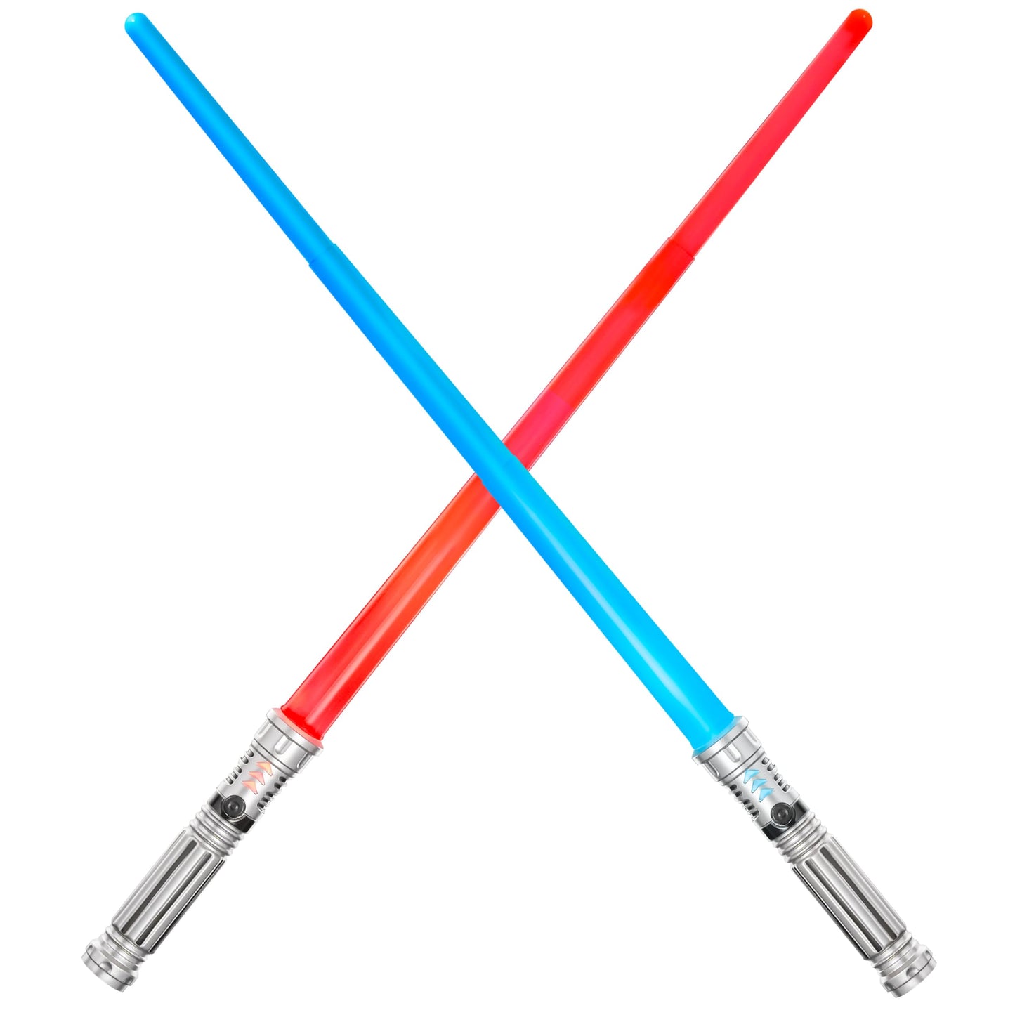 SYNCFUN 2-Pack: 7 Colors Light Up Swords with Motion FX Sound – Extendable LED