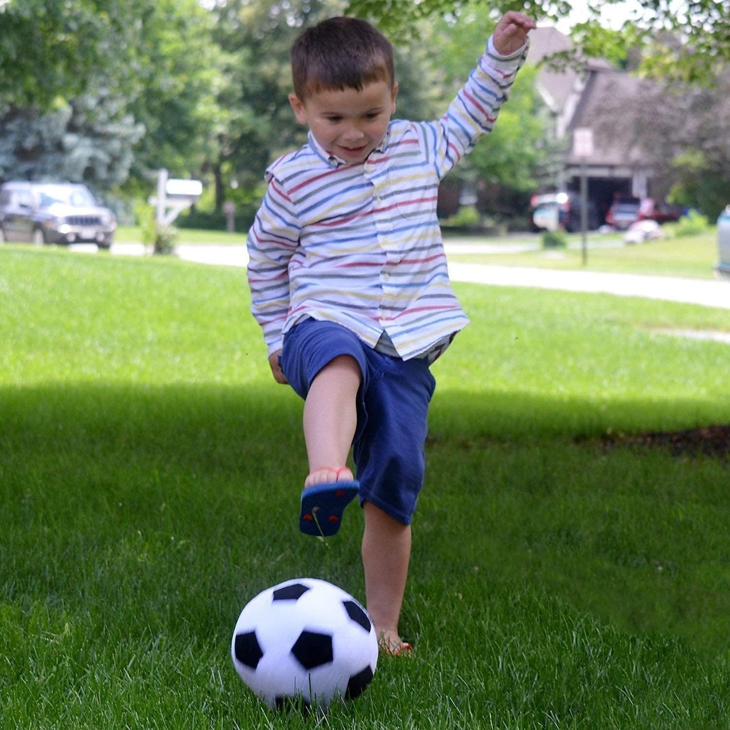 T play Soccer Ball Plush for Boys 3-9 | Double-Stitched 8-Inch Indoor Plush Ball