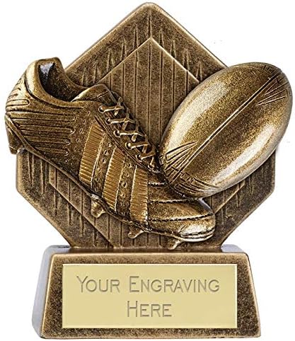 Personalised Engraved Pocket Peak Rugby Boot Ball 3.25 Inch (8cm)