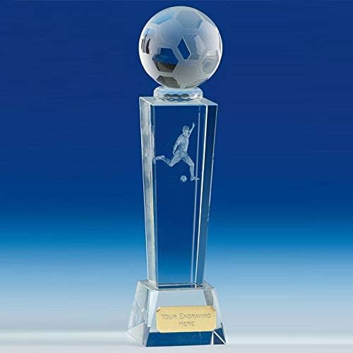 Personalised Engraved Unite Football Crystal 8.5 Inch (21.5cm)
