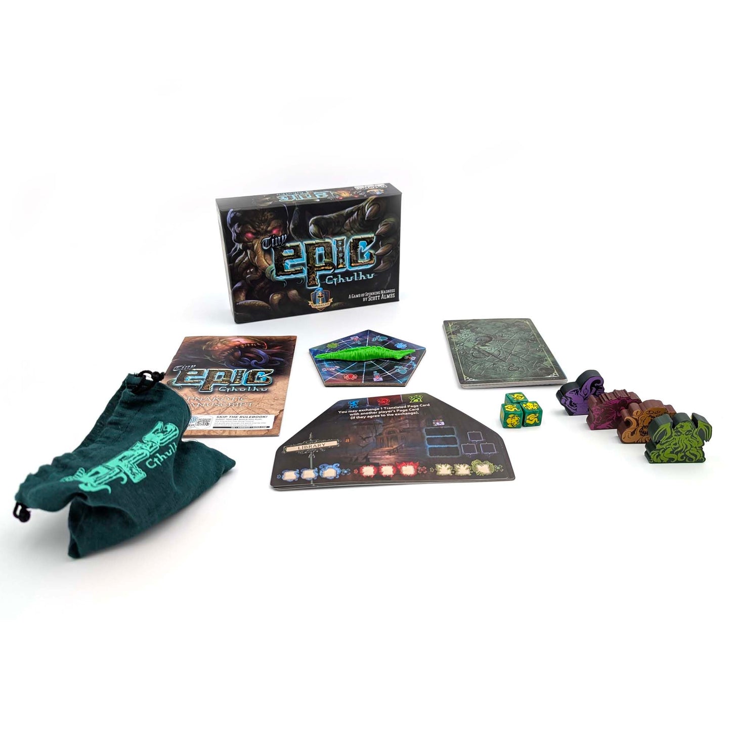 Tabletop Tycoon Tiny Epic Cthulhu Deluxe — Cooperative Horror Board Game with Astral Artifacts