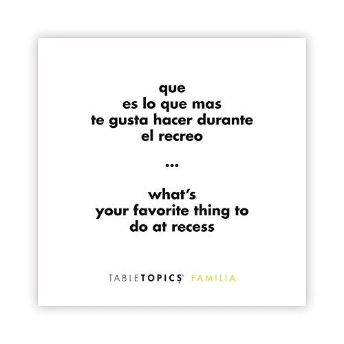 TableTopics Familia En Espanol – 135 Bilingual Spanish/English Conversation Cards