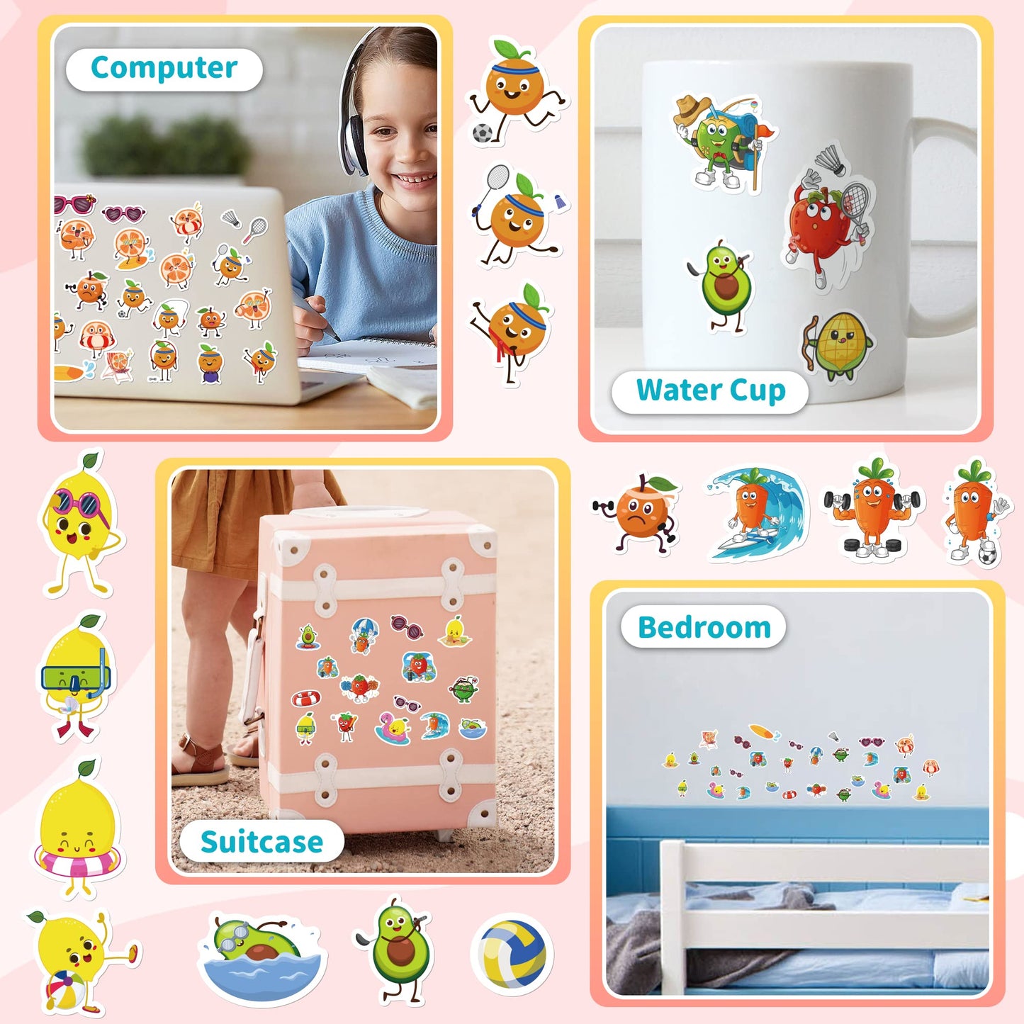 Tageenla Scratch and Sniff Stickers – 42 Scented Sheets, 14 Scents for Kids