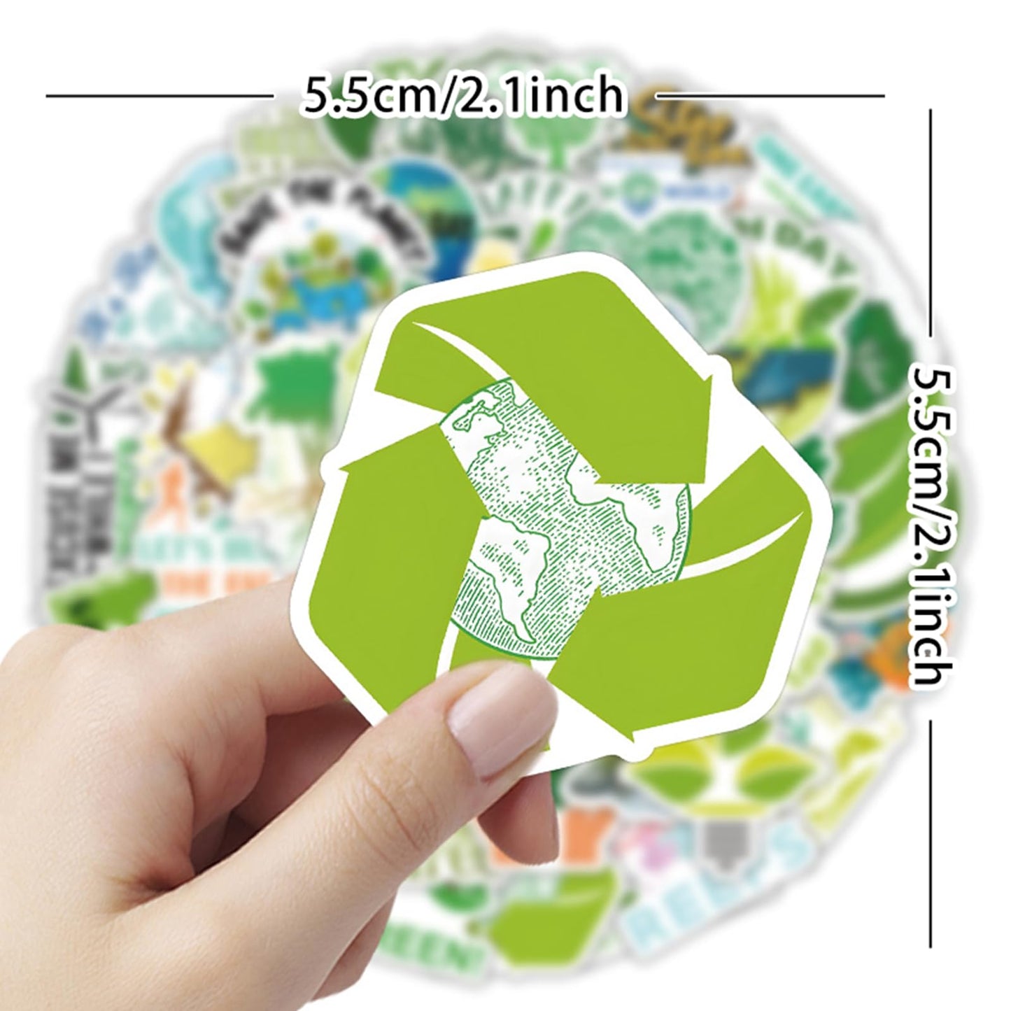 TaiLiHaile 100PCS Environmental Protection Stickers – Waterproof Vinyl Decals for Laptops, Bottles & Luggage