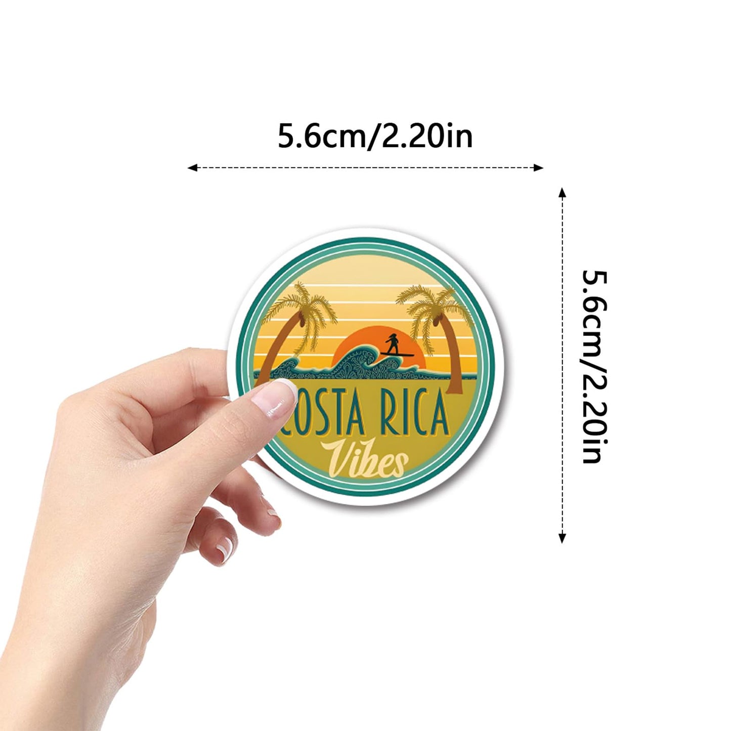 TaiLiHaile 110PCS Surfing Stickers – Waterproof Vinyl for Laptop, Water Bottle, Luggage & More