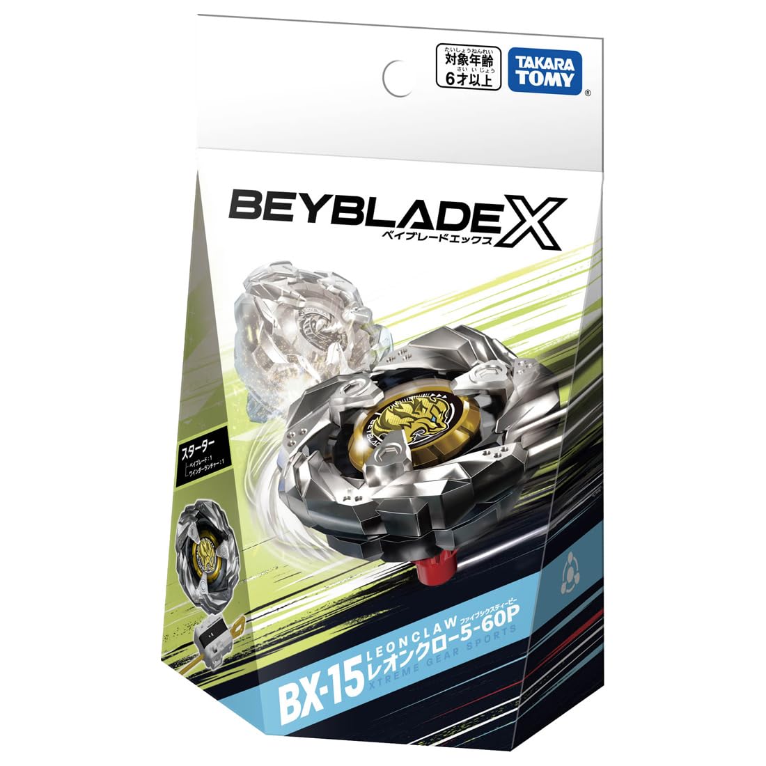 Takara Tomy Beyblade X BX-15 Starter Leon Claw 5-60P