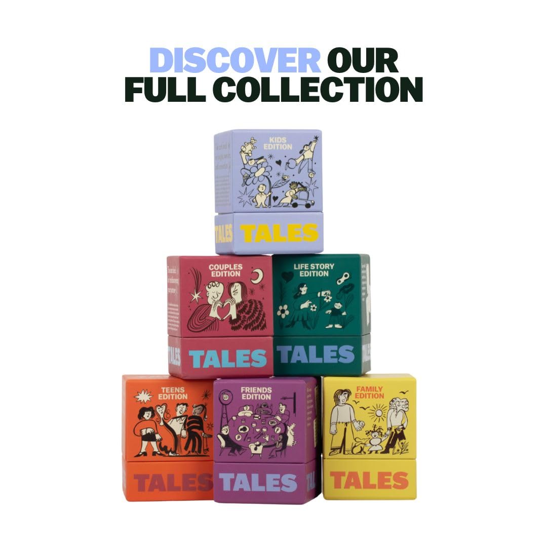 TALES 150 Conversation Cards – Family Edition for Dinners, Game Nights & Meaningful Connections